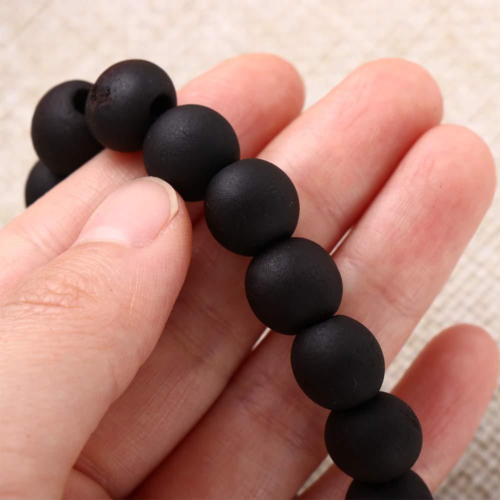 Women Bangle Charm Wood Buddha Beads Bracelet