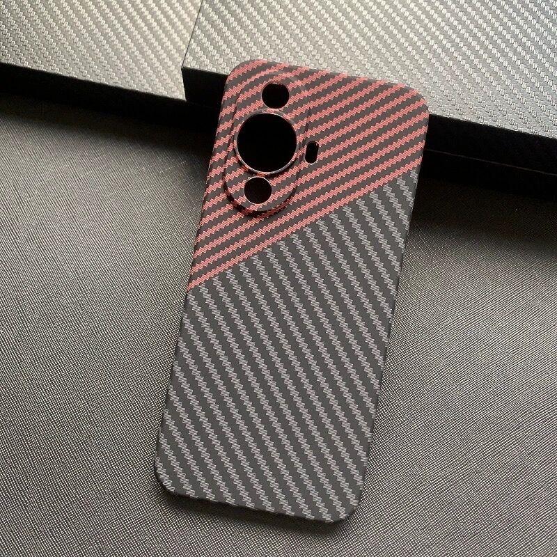 Matte Hard Case For Huawei Nova 11 Case PC Carbon Fiber Texture Pattern Phone Cover For Nova 11 Pro Funda Slim Ultra Thin Bumper