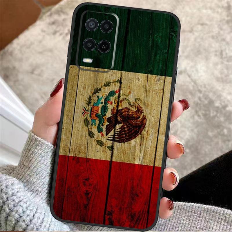 Mexico Mexican Flag Case For Oppo A5 Pro A38 A58 A78 A98 A54 A74 A94 A18 A57 A17 A77 A80 A60 A40 A96 A76 A16 A15