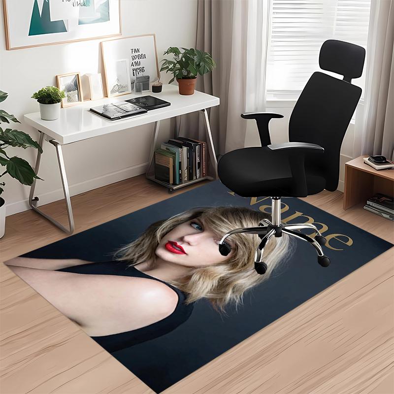 Custom Name Taylor Printed Carpet Rug For Office Chair Living Room Bedroom Kitchen Room Decor Gifts