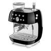 50s Style Espresso Combination Coffee Machine Black - Smeg