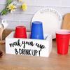 Wood Coffee Station Rack for Organizing Cups and Accessories Disposable Cup and Lid Organizer Wooden Storage Box