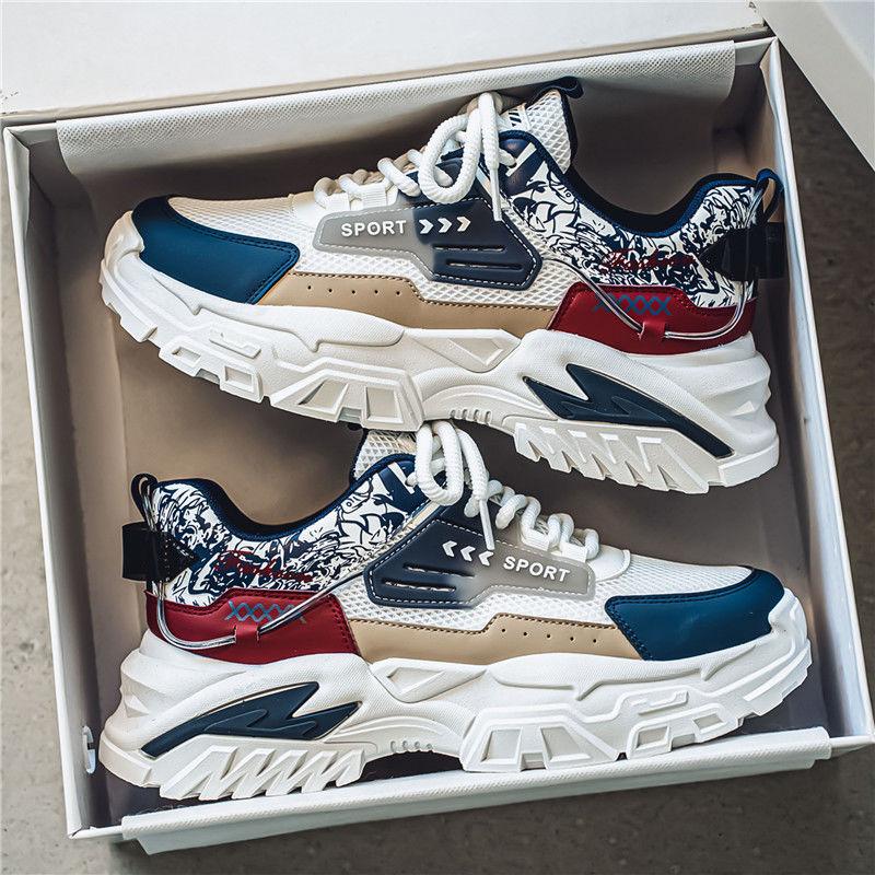 Fashion Running Male Sports Shoes Mesh Upper Low-Top High Quality Wide Simple On Sale Trend 2025 Price Lightweight Men's Casual Sneakers