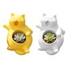 Flowerpot Yawning Cat Shape Integrated Molding Plant Pot Indoor Gardening Plant Holder Home Office Garden Healing Decor