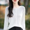 Women's Lightweight 50% Wool 50% Mulberry Silk Cardigan - 4-Season Versatile Knitwear for All-Year Comfort & Style