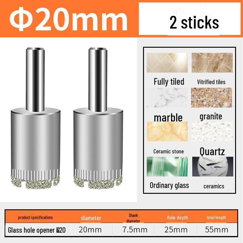 Burghiu diamant Green Forest pentru faianță, sticlă și marmură