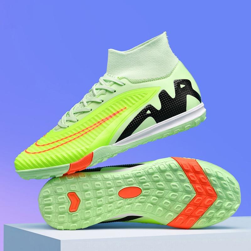 New Men Soccer Shoes Cleats Long Spikes Outdoor Training Football Boots Sport Boys Non Slip Adult Breathable Match Comfortable