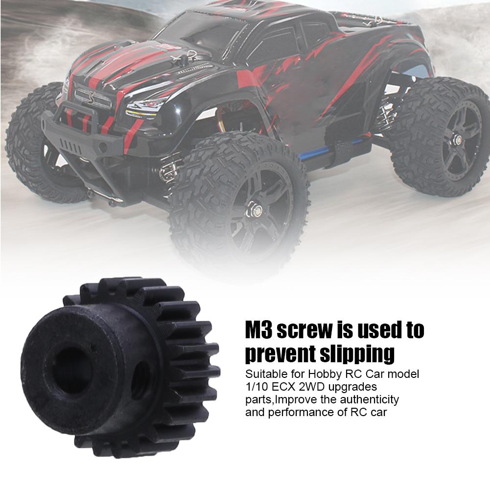 48P Motor Pinion Gear RC Car Spare Parts for 1 10 ECX Two Wheel Drive RC CarBlack 22T