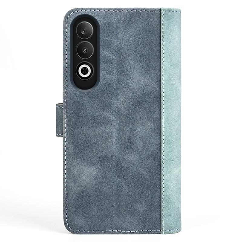 For OnePlus Nord CE4 5G/Oppo K12 Case Wallet Two-Color Splicing Leather Phone Cover