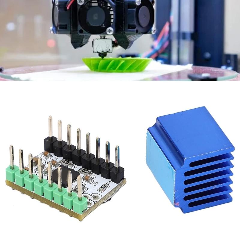 TMC2226 Stepper Motor Driver Mute Driver 3D Printer Part Control Board Low Noise 3D Printer Motherboard Replacement