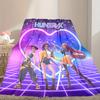1pc Digital Print Nap Blanket, Kpop Demon Hunters Blanket for Home Use, All Season Warmth, Christmas and Valentine's Day Gift Blanket