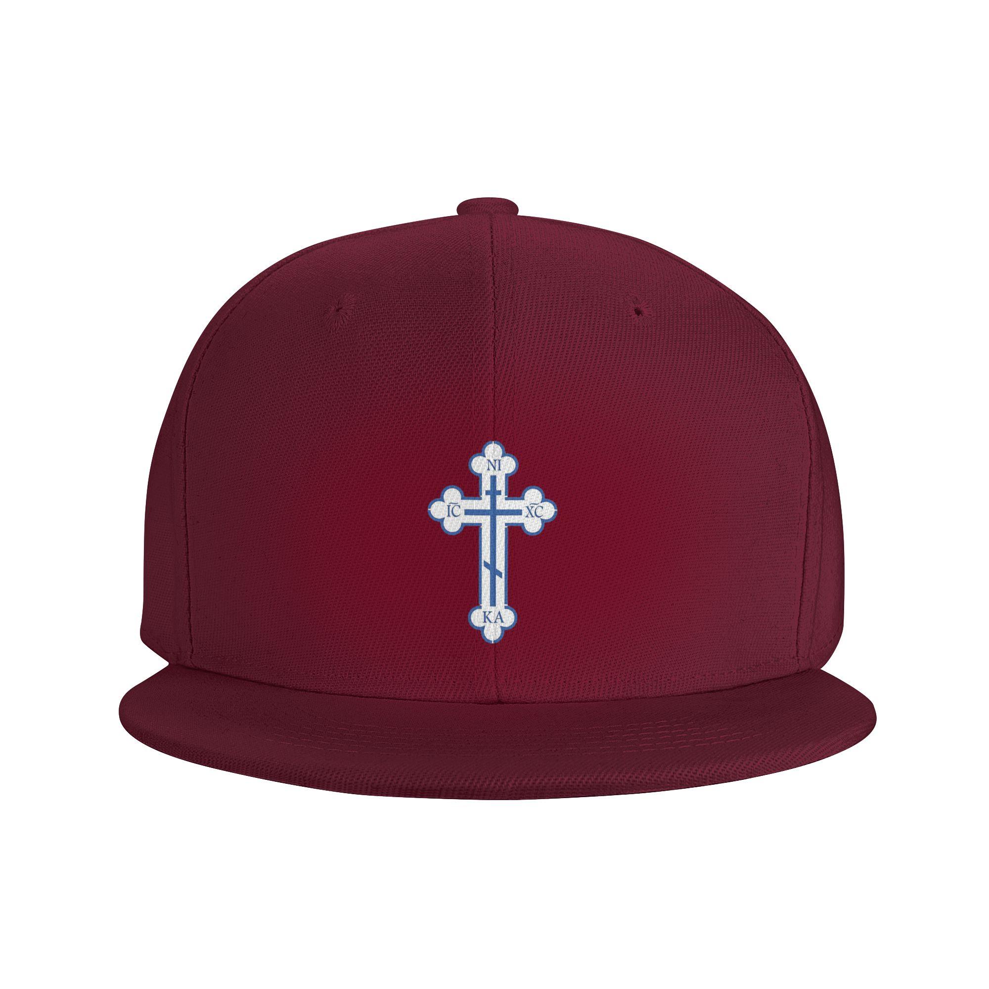 

Russian Orthodox Cross Print Baseball Caps Snapback Fashion Baseball Hats Breathable Casual Casquette Outdoor for Unisex One Size