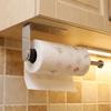 Adhesive Wall Mount Paper Towel Holder Punch-Free Napkin Storage Rack Toilet Paper Holder  Bathroom