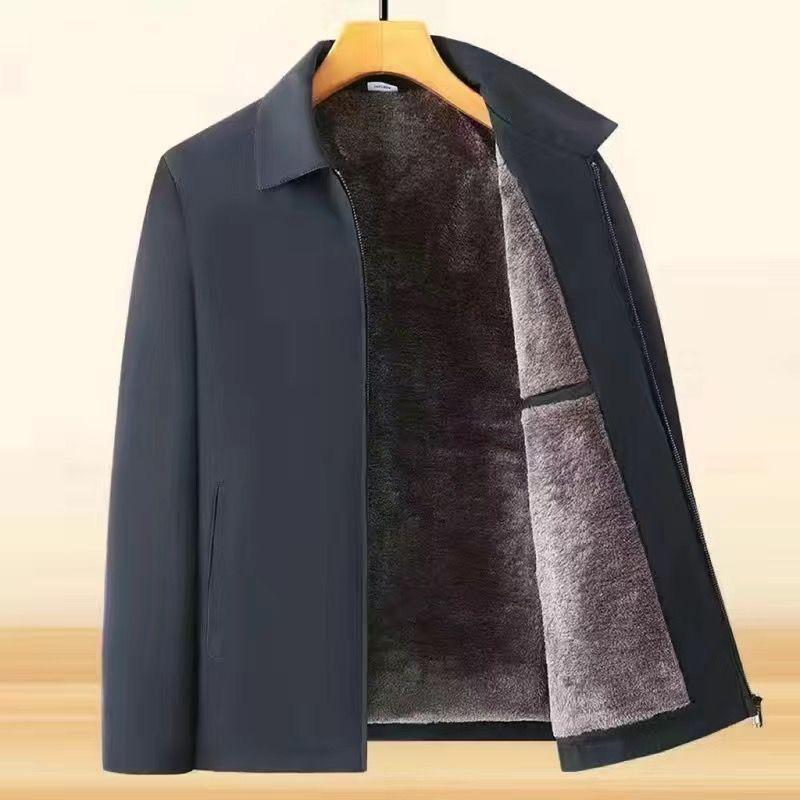 

Men s Autumn/Winter Fleece-Lined Jacket for Ages 40-70 170/88A (80-90 kg)