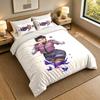 3Pcs Bedding SetClove Valorant Soft Bed Sheet and Two Pillowcases Home Bedroom Decor