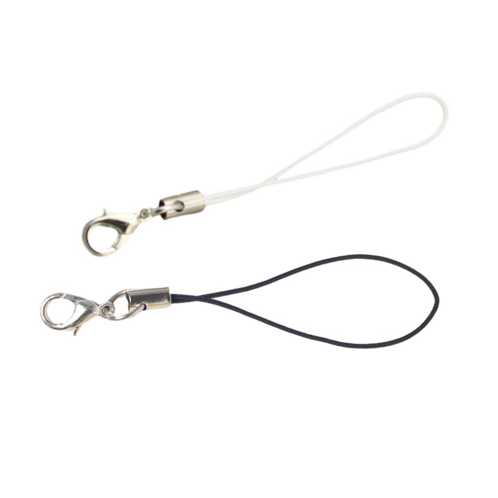 2 PCS Versatile Phone Lanyard Carabiner Wrist Lanyard Nylon Material Perfect for Phone Keys MP3 Players and Mini Cameras