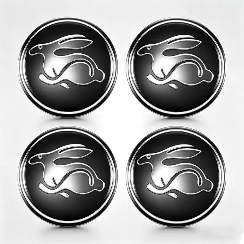 LVAXC1 4Pcs 56mm Car Wheel Center Stickers For VW GTI Polo Passat B6 B7 B8 Golf MK6 MK7 MK8 Tiguan Jetta ID.3 Beetle T-ROC CC Hub Cap