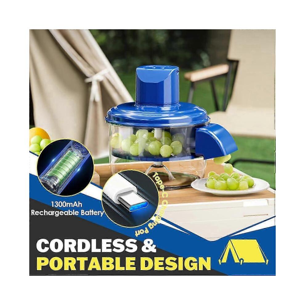 Electric Peeling Machine for Grape, Rechargeable Small Fruit and Vegetable Automatic Peeler, Quick Peeling Machine for Home, Camping and Businesses