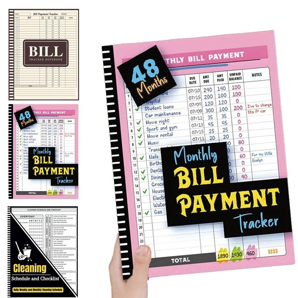 Financial Budgeting Bill Tracker Notebook  for Families Money Managers