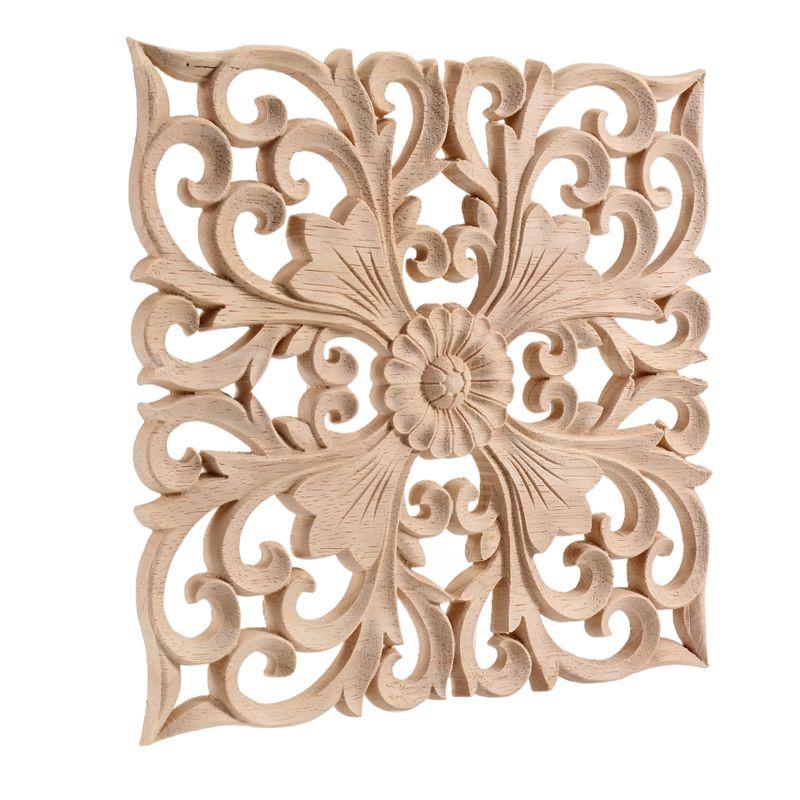 Fresh Wooden Decal Supply European-Style Applique Real Wood Carving Accessories And Retail.Woodcarving