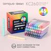 Languo 45 Farben Radierbarer Gelstift 0,6 mm Mehrere Serien Leicht Radierbar Neutralstifte Set Glattes Schreiben Schulbürobedarf Schreibwaren