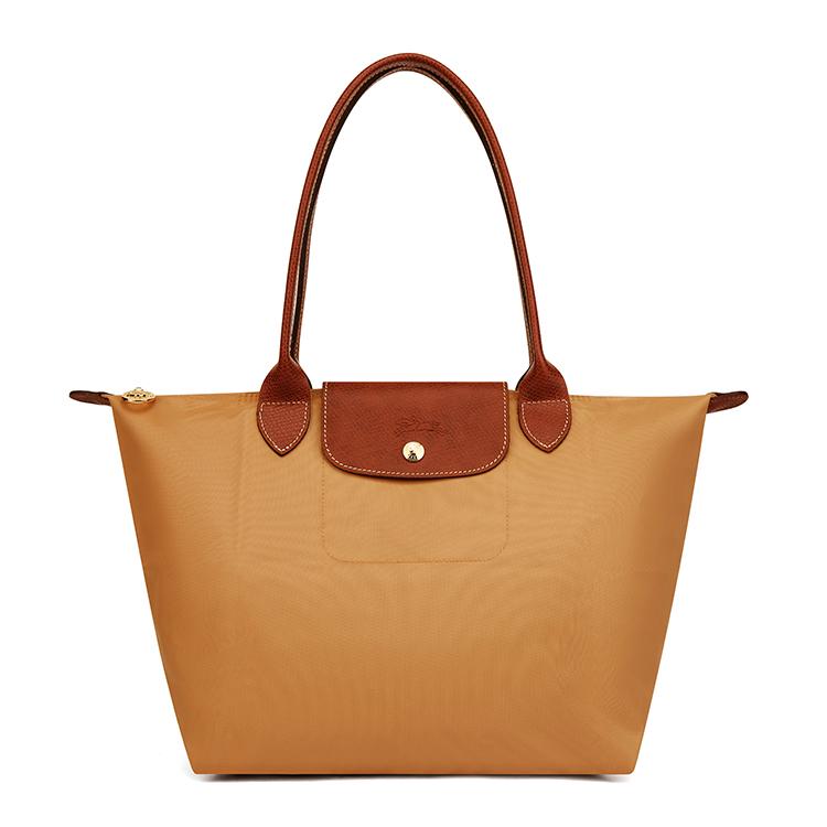 

Longchamp Le Pliage Logo Snap Closure Recycled Polyamide Canvas Tote Bag Women tote Beige 2605089P86 Basic Set (Bag)