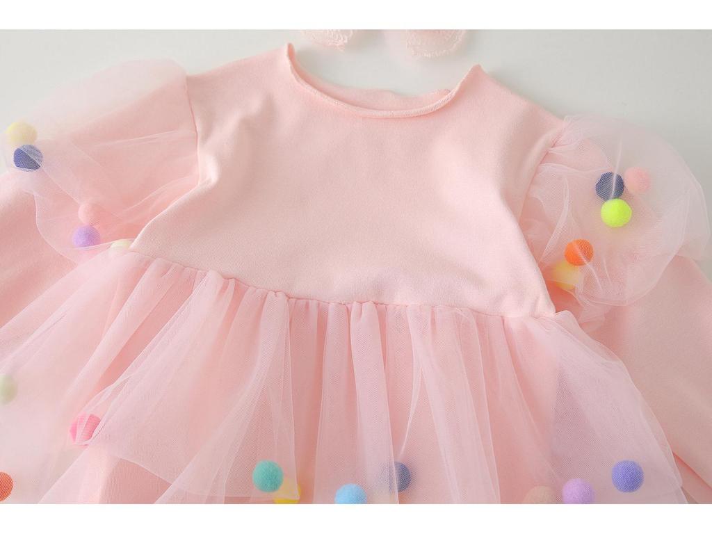 New Princess Tulle Skirt Birthday Dress Romper for Infants and Toddlers