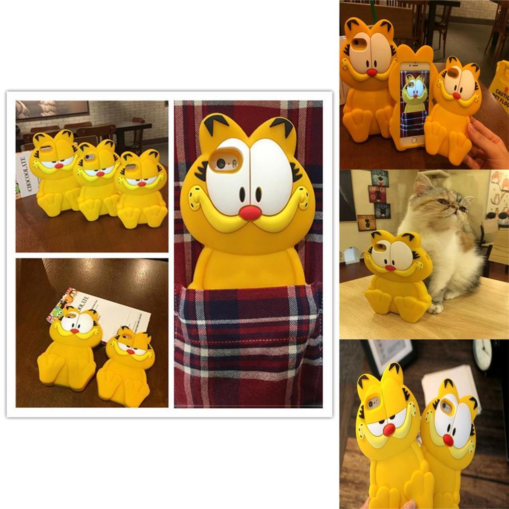 Garfield-showet Silikon Full Deksel Telefondeksel Med Fallsikring For iPhone-brukere