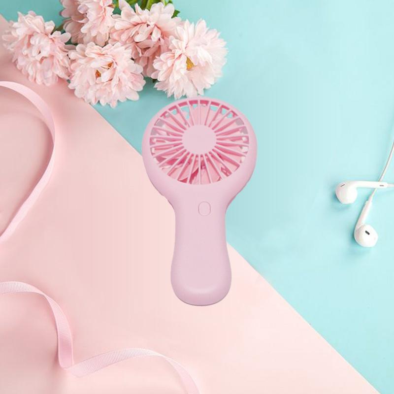 Mini ventilator mic portabil Încărcare USB creativ, 3 viteze ale vântului, zgomot redus, birou, birou, ventilator mic