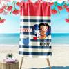 1pc Betty Boop Beach Towel, A Vibrant Beach Towel Suitable for Outdoor Activities, Camping, Hiking