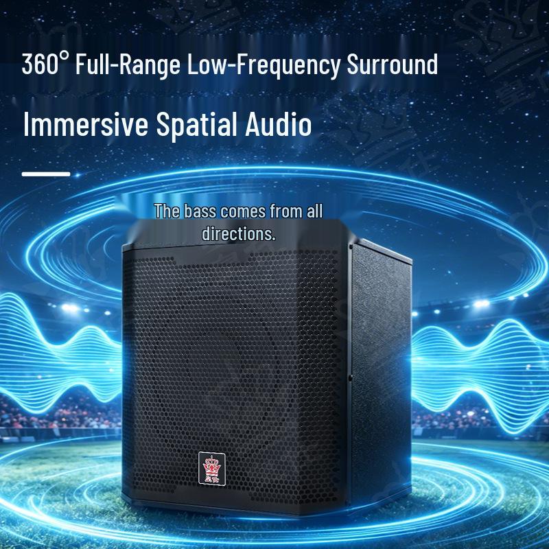 Huangshi Dual 12" High-Power Active Professional Stage Subwoofer with Super Bass