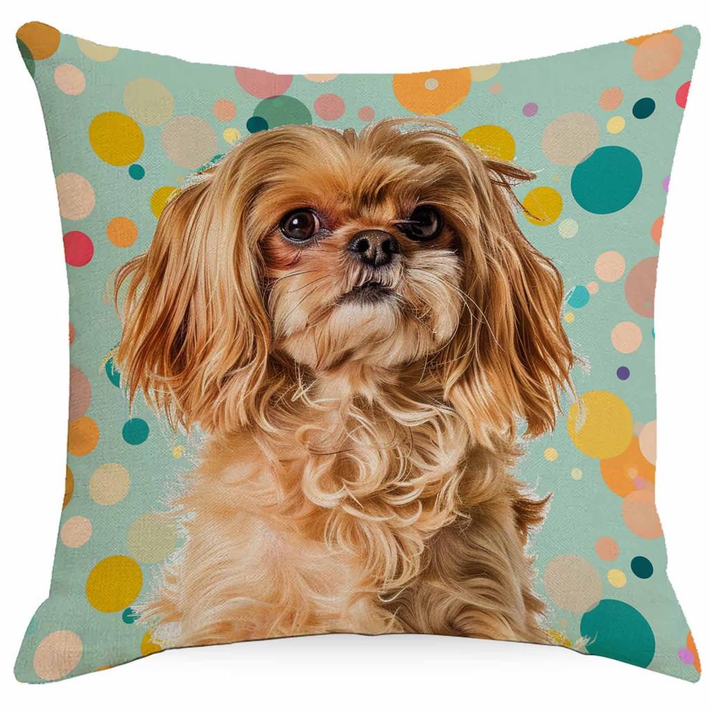 Flower Dog Pillow Case Home Sofa Cushion Pillow Case