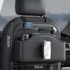 Car Tissue Holder Back Seats Organizers PU Leather Storage with Cup Holder Multifunction Car Back Seats Organizers for C