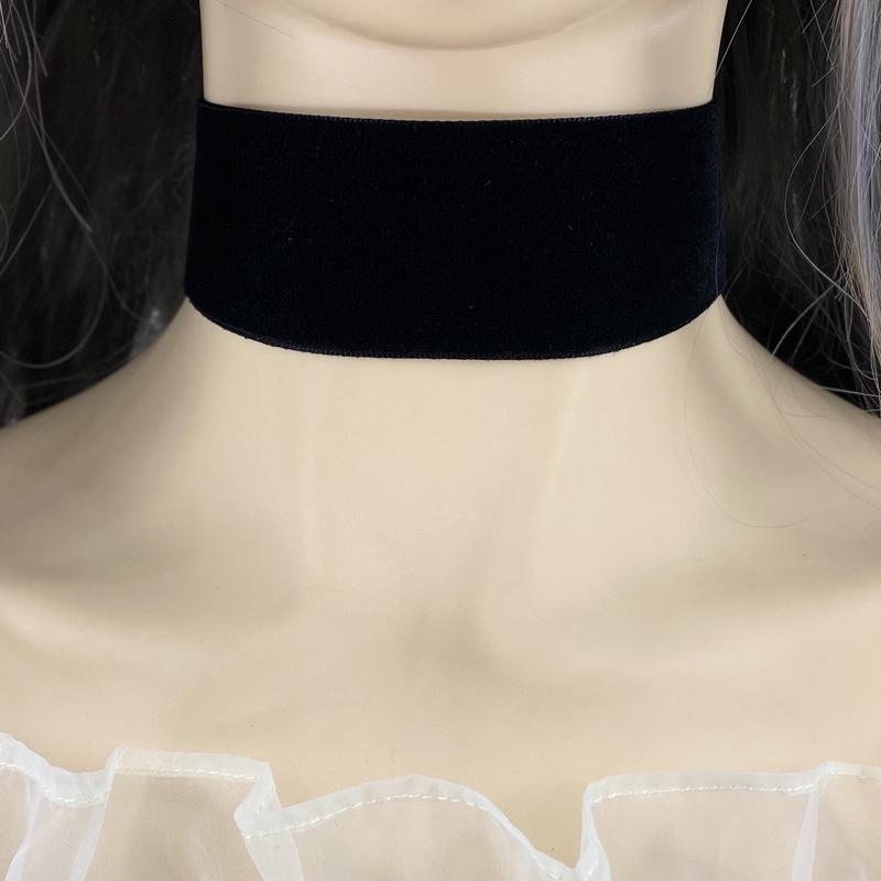 Europejski i Amerykański Gotycki Aksamitny Naszyjnik Choker dla Kobiet