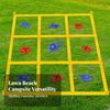 Noughts & Crosses-Toe Toss Game with Easy To Set Up for Park, Parties