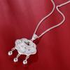 S999 Sterling Silver Year-After-Year Peace Baby Longevity Lock – Pure Silver Full Moon Gift