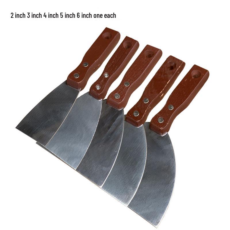 Stainless Steel Putty Knife Set: Scraper, Trowel, and Spatula for Painting and Wall Repair