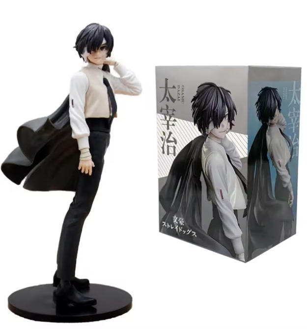 22cm Bungou Dogs Vagrants Anime Figuur Jeugd Dazai Osamu Actiefiguur Nakahara Chuuya Beeldje PVC Verzameling Model Poppen Speelgoed