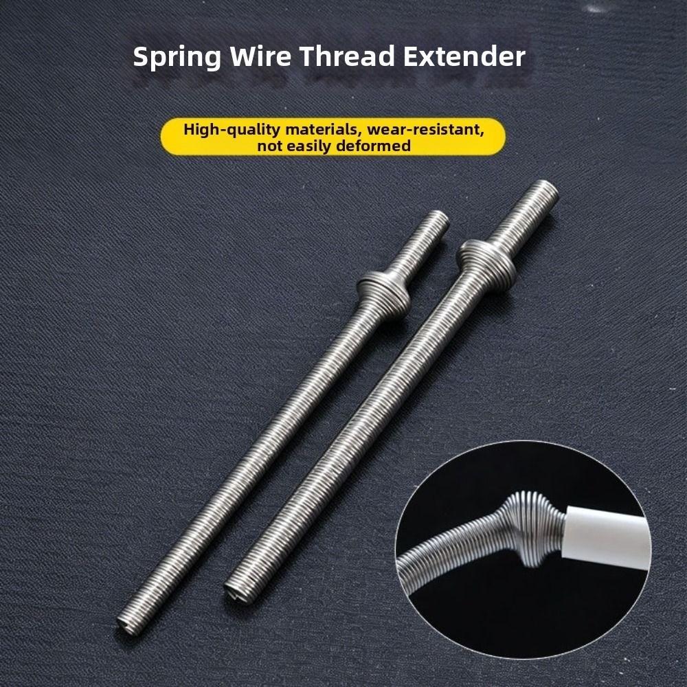 round head Spring threading extender flat head macroporous wire drawing Metal Silver Threading accessories Electrical Equipment