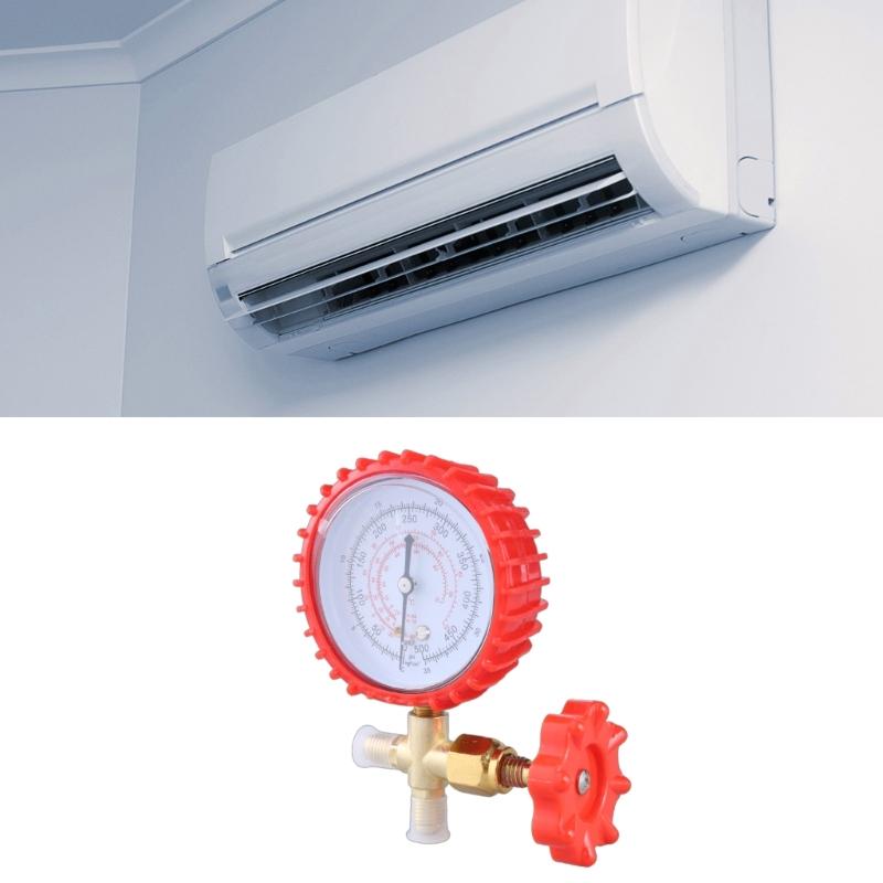 Professional Manifolds Gauge Aluminum Pressure Gauge Air Conditioner Charging Pressure Gauge Suitable for R22/R134/R404