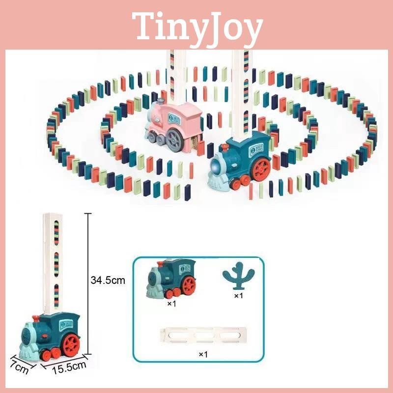 Multicolored Domino Train Set With Sound For Kids Educational Building Toys