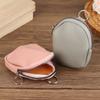 Keychain Wallet For Women Men Pu Leather Coin Purse Small Zipper Pouch Key Holder Rfid Blocking Portable Storage Bag