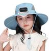 Sombrero Abanico Protector Solar para Niños Sombrero con Ventilador de Refrigeración Solar de Energía Solar Bordes Amplios Sombrero para el Sol Sombrero a Prueba de Sol para Acampada al Aire Libre Senderismo