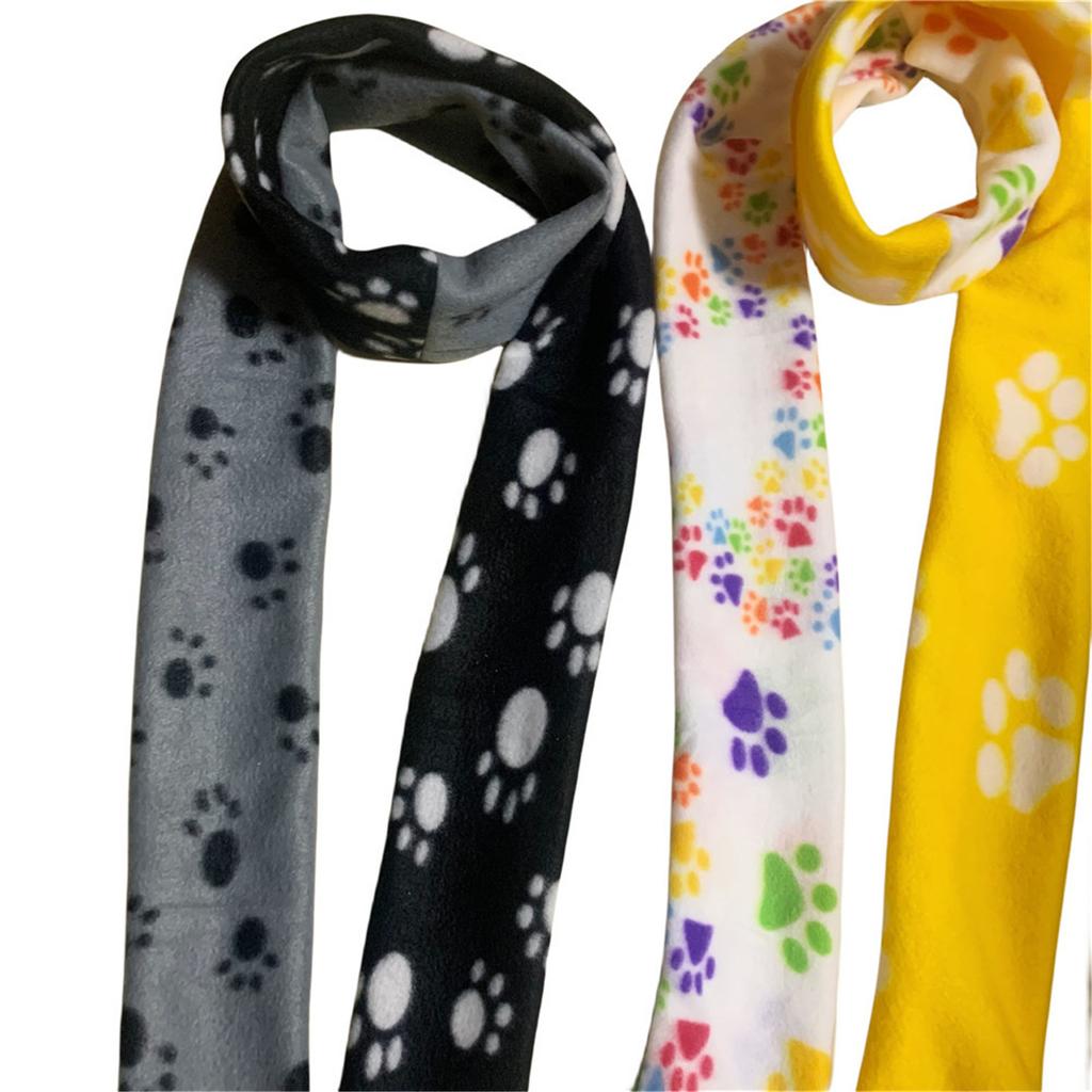 Dog Cat Paw Print Womens Infinity Scarf Lightweight Fleece Soft Scarf Winter Fall Shawl Wraps Neck Warmer Scarf