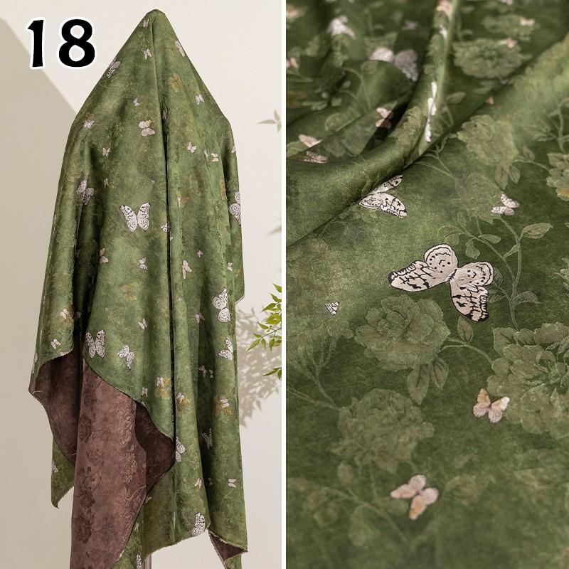 50x143cm Kinesiskt Jacquard Rayontyg Fallande Material För Qipao Cheongsam Hanfu Klänning Jacquardtyg Fickor Klädtillbehör