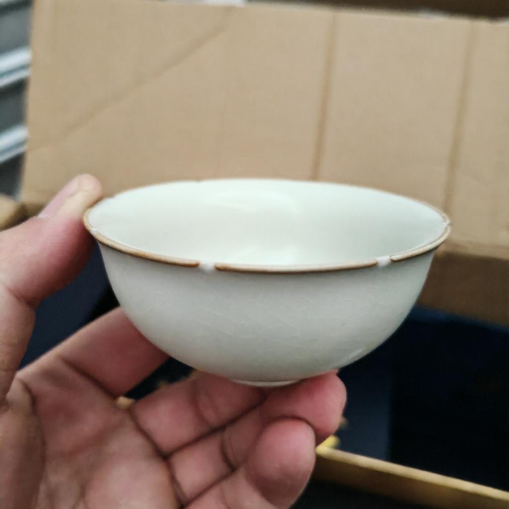Five famous kiln teacups, tea sets, tea cups, gift boxes, household tea tasting cups, personal master cups, company souvenirs