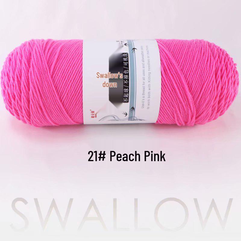 4 Liang Five-Strand Yarn: Cotton-Wool Medium-Thick Knitting Yarn for DIY Scarves and Shawls
