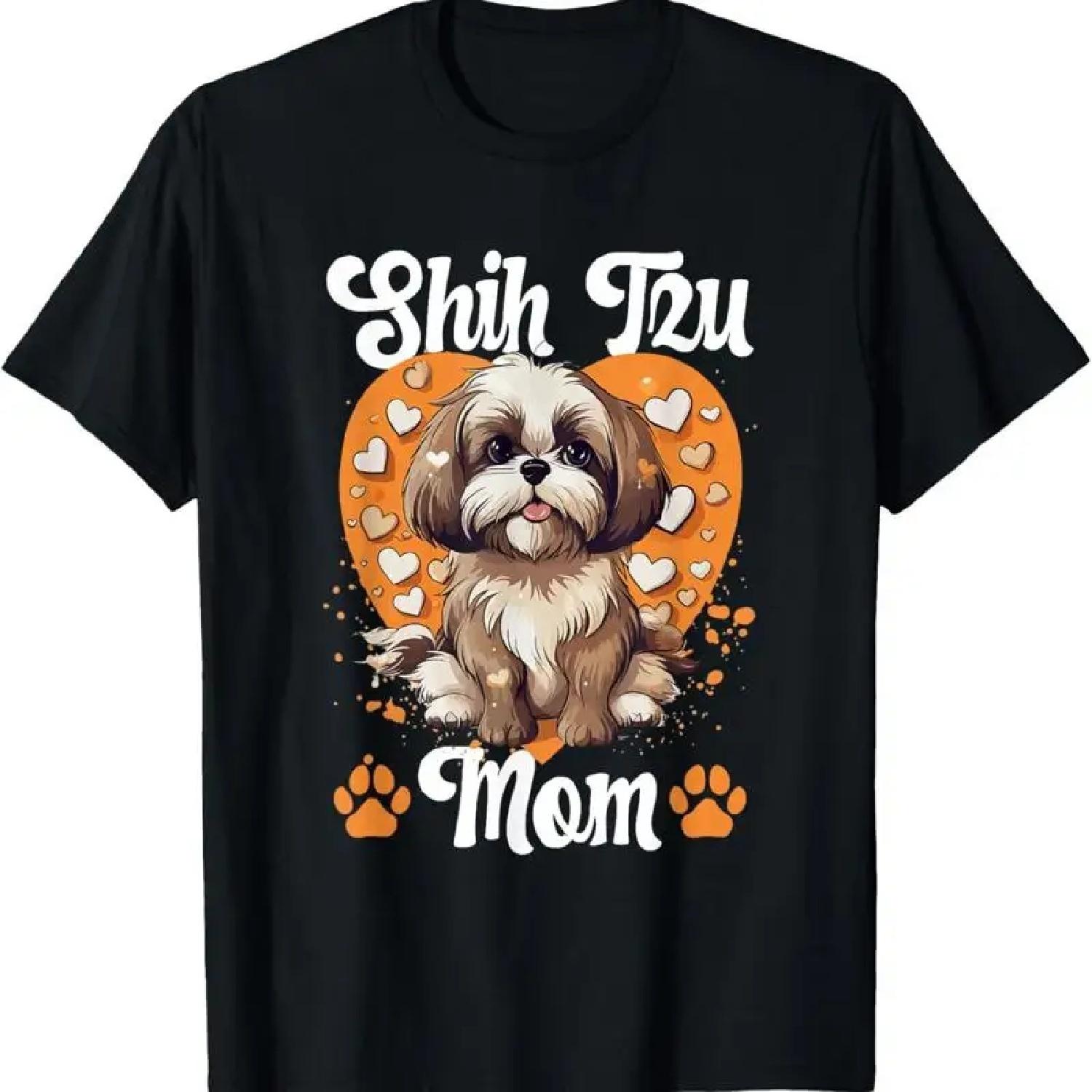 Ши-тцу Си Собака Домашнее Животное Порода Мама Футболка S
