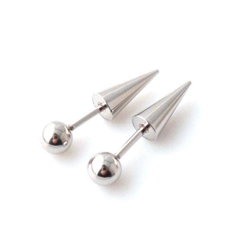 

Women Men Round Ball Spike Earrings Stainless Steel Earrings Stud Earrings Punk Gothic Jewelry Gifts for Earrings Lovers 1