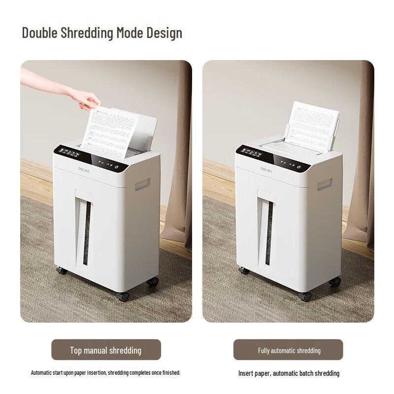 Deli GA810 Commercial Cross-Cut Paper Shredder